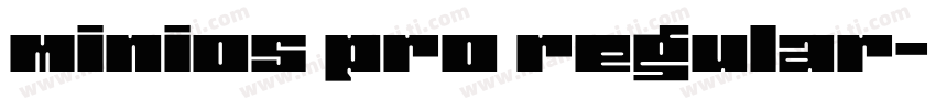 minios pro regular字体转换